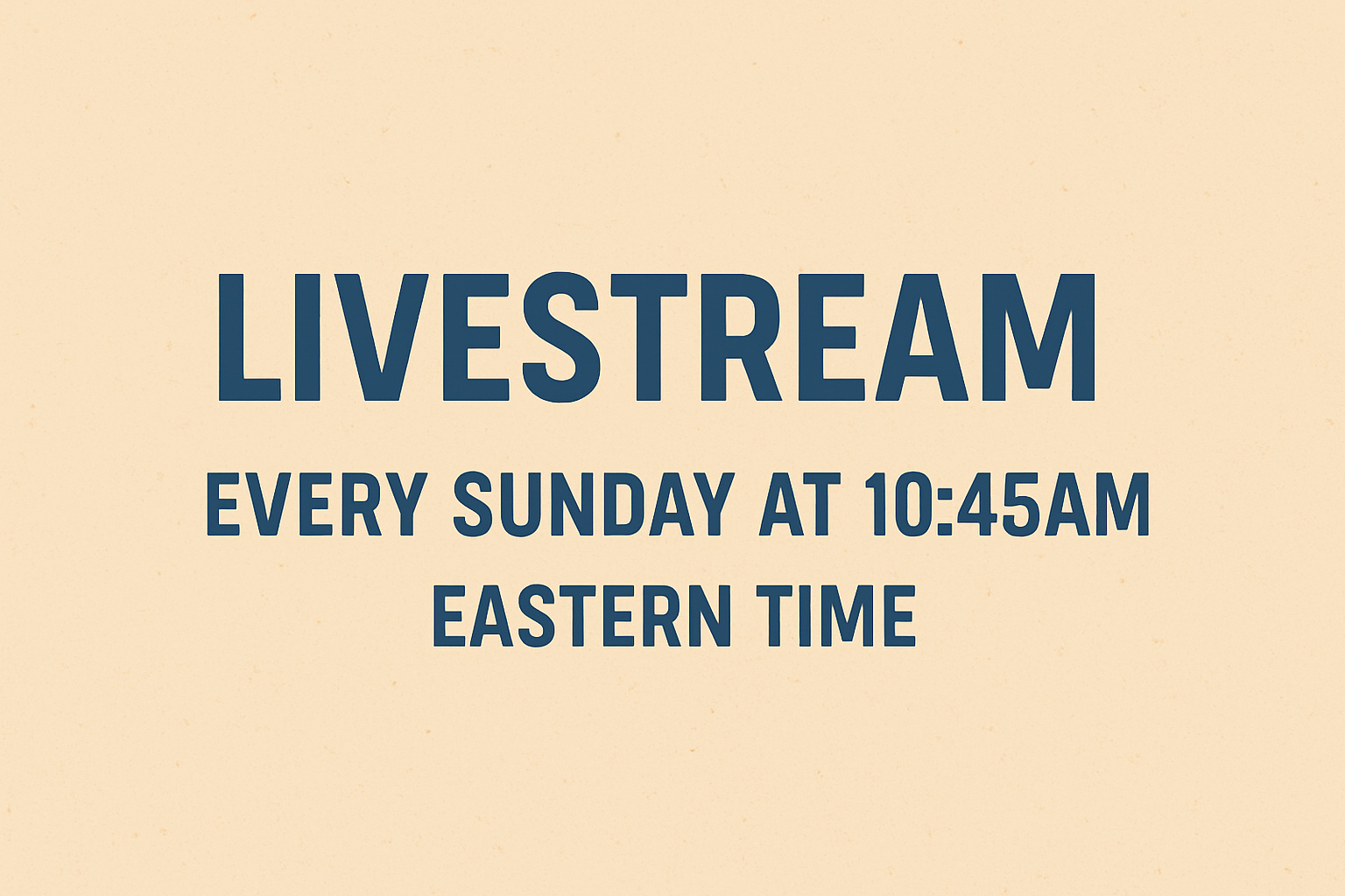 Livestream Placeholder